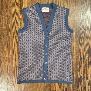 Vintage 90s Knit Wool Vest